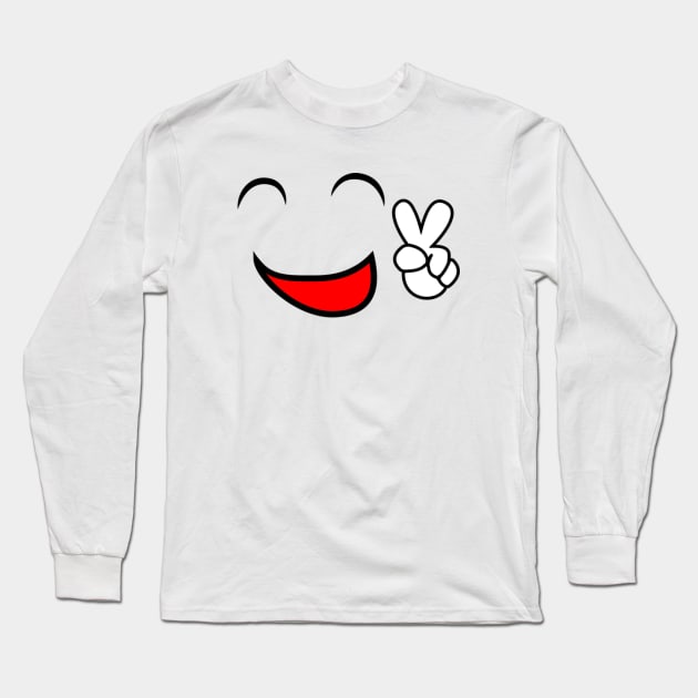 Peace And Smile Long Sleeve T-Shirt by Circles-T